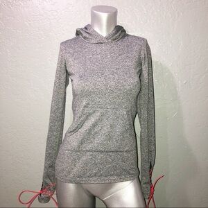 Reflex stretch hoodie with lace up cuffs